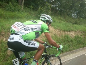 Edison Bravo, vencedor del premio de la montaña.