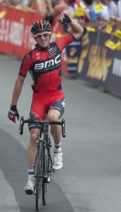La celebración de Frank / Foto Vuelta Austria