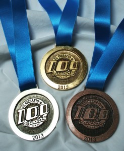 Medallas Desafío 100 estadios