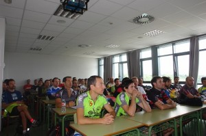 Los alumnos, durante la clase teórica.