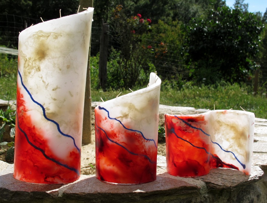 Estas velas artesanales serán los trofeos en esta edición.