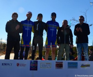Podio élite con Barba, Martínez y Hernández. © FMC