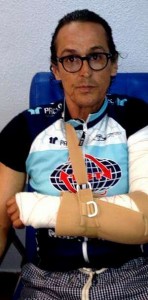 Manuel Tuche, momentos antes de su operación. 