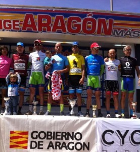 Podio con los ganadores de la Challenge aragonesa. © GD Orquín