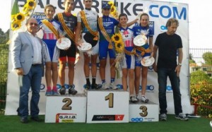 Podio con los campeones de Baleares 2014. © balearbike.com