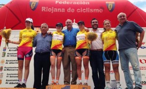 Líderes de la Copa de España de féminas tras la prueba de La Rioja. © RFEC