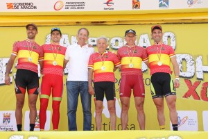 Podio de campeones máster 2013. © RFEC