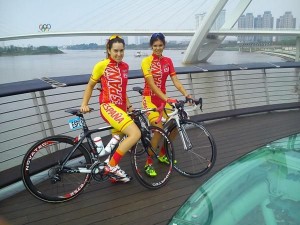 Elisabet Escursell y María Rodríguez no olvidarán su experiencia en Nanjing. © FAC