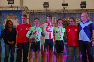Podio con los campeones de categoría cadete. © Manuel Castillo