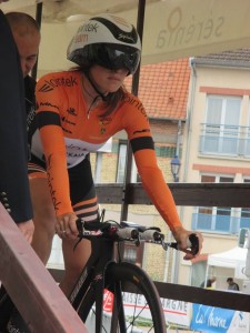 Melodie Lesueur, tercera en Les Herbiers.