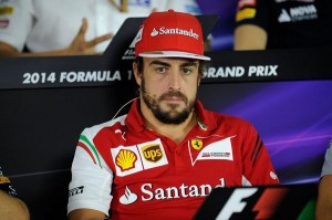 Alonso, en la rueda de prensa de Sochi © Ferrari