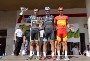 Podio de la Carrera Ciclista Peña La Pájara. © FCRM