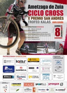 cartel ciclo cross X Premio San Andres 2014