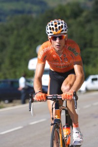 Juanjo Oroz, con el maillot del Euskaltel