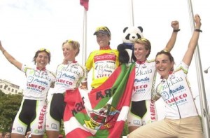 Podio Tour 2003, con Iosune Murillo