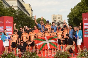 Podio de la Vuelta 2013