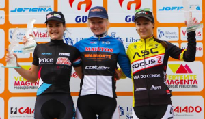 Podio con Lucía Vázquez, segunda.