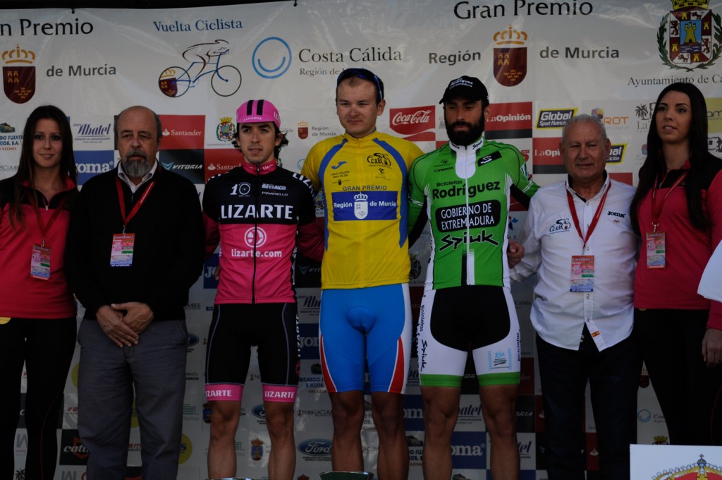 Podio final de la 1ª Vuelta Costa Cálida © FCRM