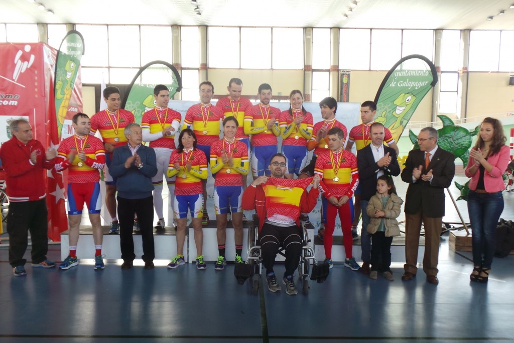 Campeones de España de pista de ciclismo adaptado © RFEC