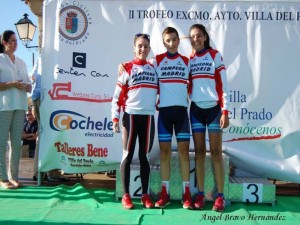 Los nuevos campeones de Madrid, en el podio © Ángel Bravo