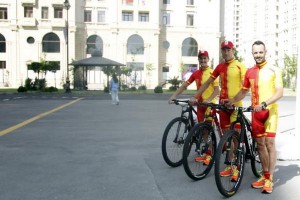 Selección española de BTT en Baku © RFEC