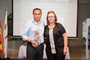 La alcaldesa de Mazarrón, con Antonio Sánchez, vicepresidente de la FCRM.