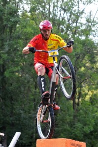 Rafa Tibau, en plena competición © Vallnord