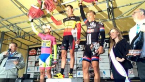 Contador, Van Hecke y Kittel © sporza