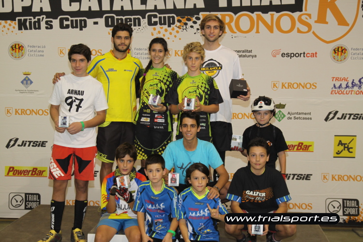 Ganadores finales de la Copa Catalana de Trial 2015 © trialsport.es