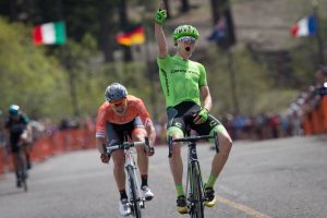 Skujins celebra su éxito © Cannondale 