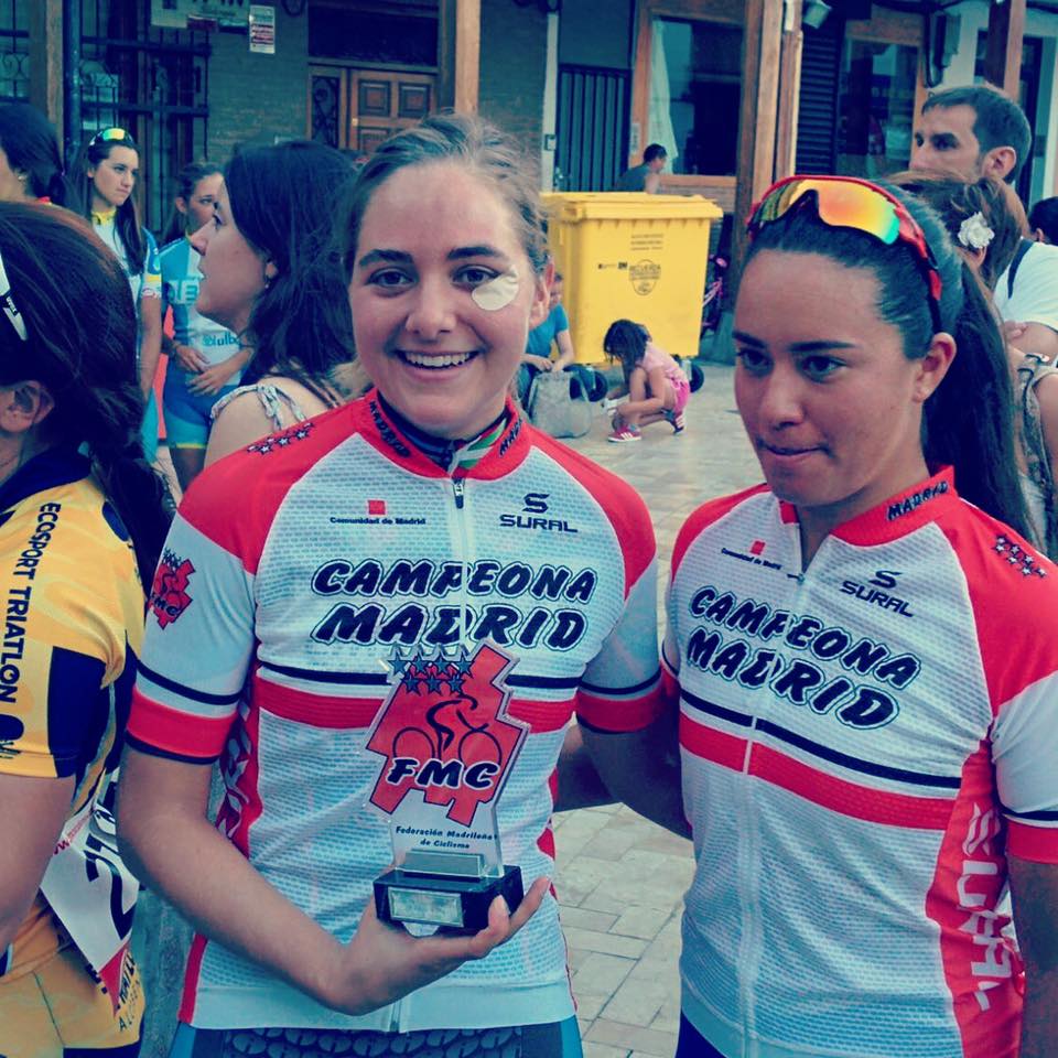Esther Muñoz y May Quintero campeonas de Madrid de ruta elite y sub23 2016 © FMC