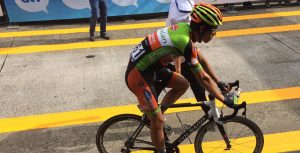 Van Aert en meta © Schaal Sels