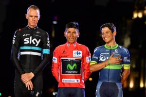 Chris Froome_Nairo Quintana_Esteban Chaves_Vuelta España_2016