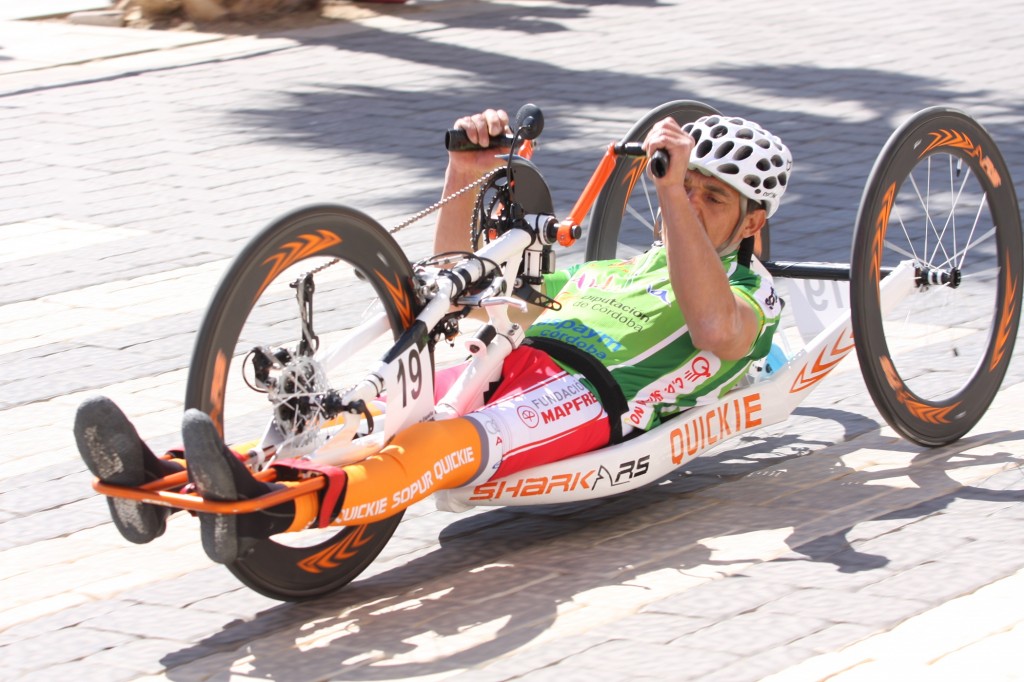 Baena, en plena carrera. / Foto RFEC