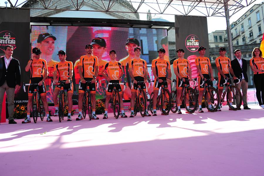 El equipo vasco que participó en el Giro / Foto Euskaltel-Euskadi