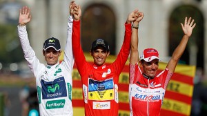 Podio de la Vuelta 2012