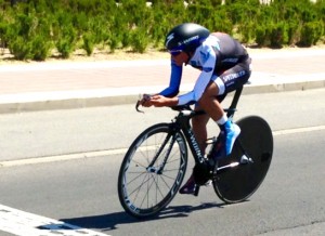 Diego P. Sevilla, durante la prueba.