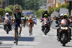 Herrada, entrando en meta. Cto. España elite UCI 2013. Foto RFEC