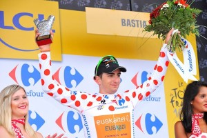Lobato, en el podio del Tour / Foto Euskaltel Euskadi