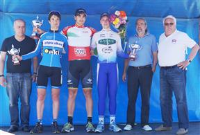 Podio del Campeonato de Euskadi CRI élite y sub-23.