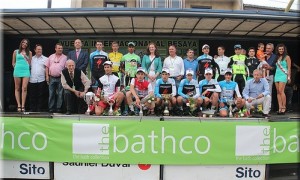 Podio fnal de la Vuelta al Besaya.