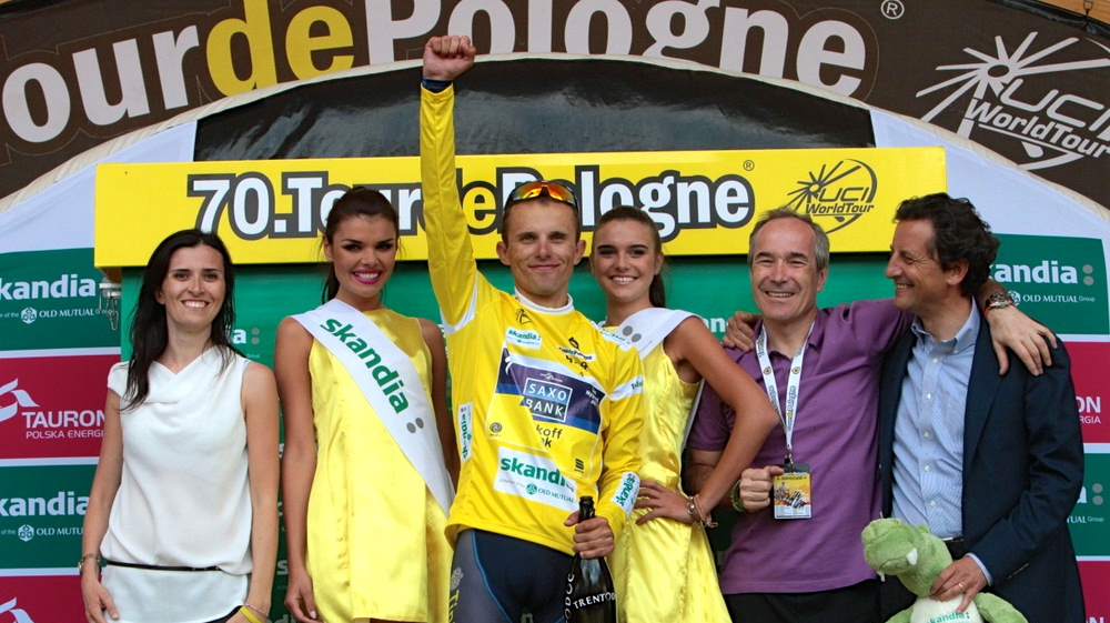 Majka, de amarillo líder / Vuelta Polonia