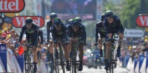 El conjunto de Unzué, en el Tour / Foto Movistar