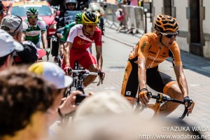 El navarro, en la fuga / Foto Euskaltel