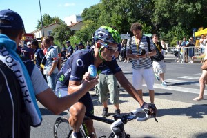 Rojas, tras la meta / Foto Movistar