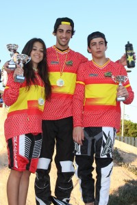 Los tres campeones de Talavera de La Reina.