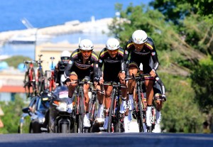 El equipo colombiano en el Giro / Foto web Colombia