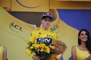 Froome, de amarillo / Foto Tour