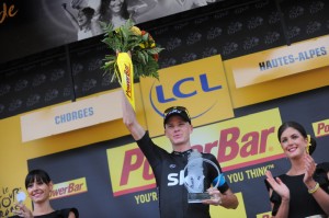 Froome, en el podio como ganador de la etapa / ASO