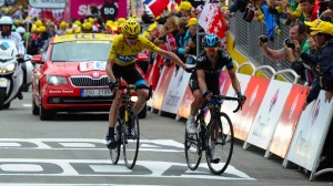 Froome le da las gracias a Porte / ASO